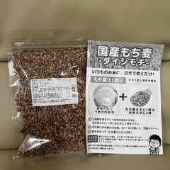 国産もち米 ダイシモチ 450g もちむぎ 保存食 大麦