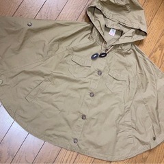 札幌市　○140センチ　ポンチョ型薄手上着