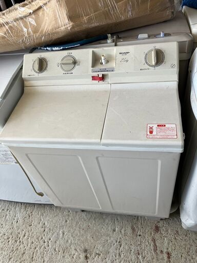 シャープ 洗濯機 二槽式洗濯機 2.5㎏ ES-25F