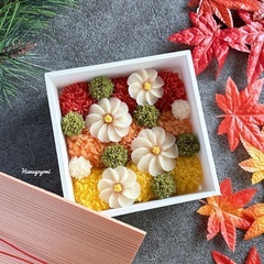 あんこのお花　和なは公式「秋のお団子BOX」レッスンの画像