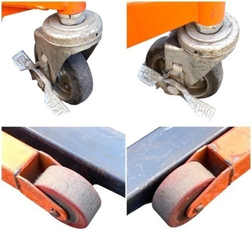 ○ゴールドリフター 150kg フォーク高さ 約60mm〜1490mm 長さ 約690mm 油圧式 フォークリフト 中古品■ジモティ姫路