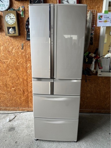 I0507 三菱 冷蔵庫 自動製氷機付 6ドア 2012年 465L