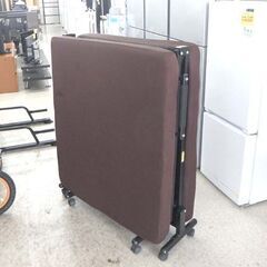 電動リクライニング 折りたたみベッド マット幅90cm シングルベッド ブラウン ☆ 札幌市 北区 屯田 