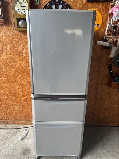 I0510 三菱 冷蔵庫 自動製氷機付 3ドア 2011年 335L