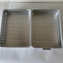 Amazonより安い28000円　新品 穴あきバット 料理　業務用 キッチントレー 2個セット トレー 水切り トレー　調理器具　業務用　レストラン　蒸し料理 キャンプ バーベキュー 水切りトレー 大 の画像