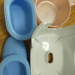 お風呂セット(椅子、靴、柄杓)の画像