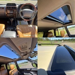 トヨタ　ランドクルーザー プラド TXワイド　ナローボディ リフトアップ 丸目 サンルーフ 車検長期 ディーゼル ターボ 1KZの画像