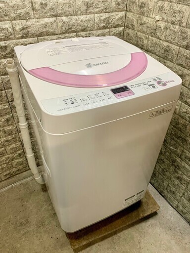 大阪送料無料★3か月保障付き★洗濯機★2013年★シャープ★6kg★ES-GE60N-P★S-493