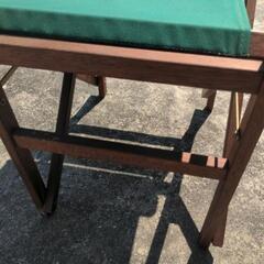 木製 折りたたみ ディレクターチェア 椅子の画像