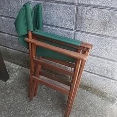 木製 折りたたみ ディレクターチェア 椅子の画像