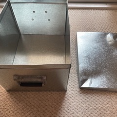 無印良品　MUJI トタンBOX アルミ　アルミ缶　ボックス　の画像