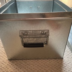 無印良品　MUJI トタンBOX アルミ　アルミ缶　ボックス　の画像