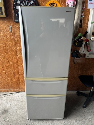 I0503 ナショナル 冷蔵庫 自動製氷機付 3ドア 2007年 320L