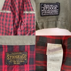 ★完売引渡済★ライダース　L　STOOGE&CO  #スイングトップ#裏地付#刺繍の画像