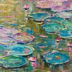 田中均 【 睡蓮 】 油彩画の画像