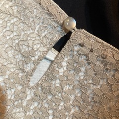 花柄総レースカットソー　ブラウスの画像