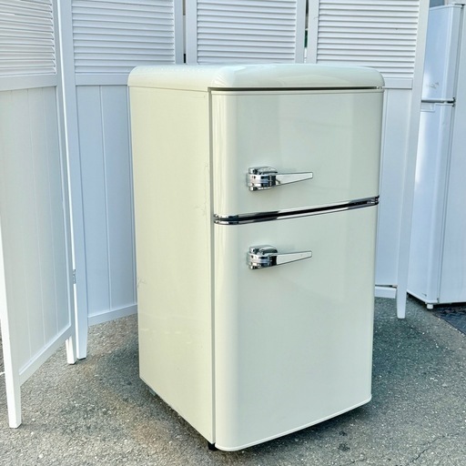 激安‼️22年製アイリスプラザ 冷蔵庫 一人暮らし 小型 PRR-082D-WA0209