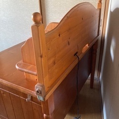 カントリー調  ワークデスクの画像