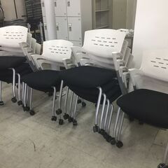 中古　稲葉製作所　スタックチェア　スタッキングチェア　会議椅子　...