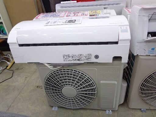 HITACHI　ルームエアコン　２０２３年　２．２KW（６～９畳）ロボ付き　凍結洗浄　標準工賃込み★☆ハロウィンセールスタート　10月31日まで★☆