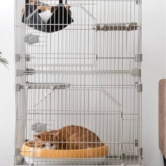 猫お迎えセット！！猫ゲージ♡
水飲み機♡ハンモック付き！の画像