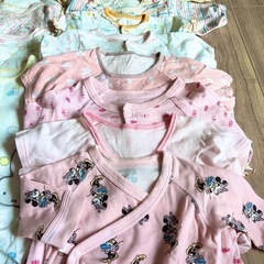 【最終値下げ】ミニーちゃん、ミッフィーあり女児ロンパース　50〜60の画像