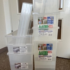【0円譲ります】天馬 A4雑誌いれと庫 4箱、A5コミック本ケー...