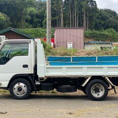 【J-0029】いすゞ　エルフ　NJR85　2t 低床 ダンプ　H23年式　最大積載量2000kg　コボレーン付　新明和　1年車検付の画像
