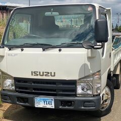 【J-0029】いすゞ　エルフ　NJR85　2t 低床 ダンプ　H23年式　最大積載量2000kg　コボレーン付　新明和　1年車検付の画像