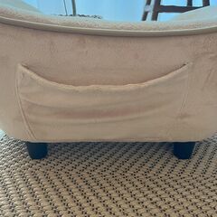 ペット用ベージュソファ　美品　布製の画像