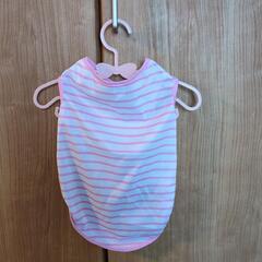 未使用品　ワンちゃんの夏服(全犬種)2枚組　可愛いハンガー付きの画像