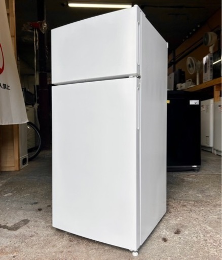 札幌市内配送可 美品 23年製 MAXZEN マクスゼン 112L 2ドア冷凍冷蔵庫 JR112ML01WH