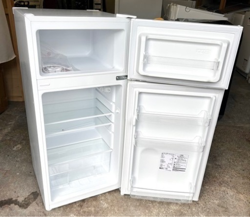 札幌市内配送可 美品 23年製 MAXZEN マクスゼン 112L 2ドア冷凍冷蔵庫 JR112ML01WH 