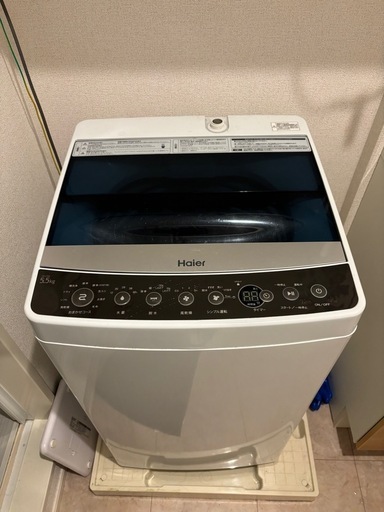 ハイアール全自動洗濯機 5.5kg JW-C55A 2018年製