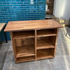 ☆お店用のカウンター☆定価93500円　ワーキングカウンター120cmレッドオーク　ストアエキスプレスの画像