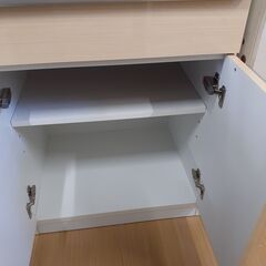 【U2333】ハーフ食器棚 ナチュラルの画像