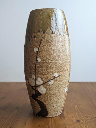 【信楽焼】紫峯作\n・花瓶 梅花