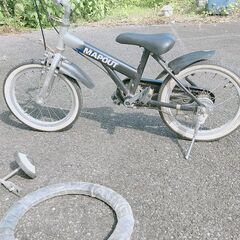 子供用自転車16インチ黒の画像