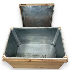 24Y596 ジ 茶箱 木箱 収納箱 レトロ 現状品の画像