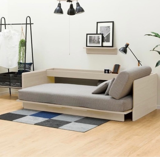 ニトリ3wayソファーベット 人気の白色