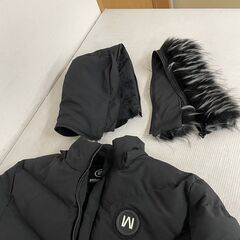 ダウンジャケット アウター メンズ フード付き 冬服 防風 コート Lサイズ J0347の画像