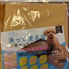 決まりました！洗えるペットシーツ　ベージュ　Lサイズ　65×100