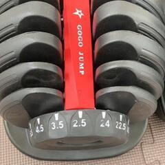 ダンベル  可変式ダンベル 24kg×２ ダンベル バーベル  ゴムチューブ の画像