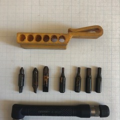 オフセット4way  工具六角レンチ　➕➖ドライバー　ハンドツール　日本製アウトドアの画像