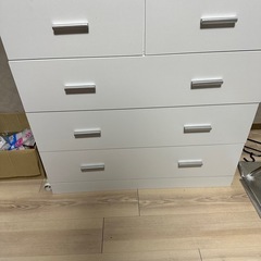 受け渡し先決定ワイドチェスト タンス ホワイト