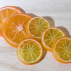 オレンジの造花　食品サンプルフラワーアレンジメント材料