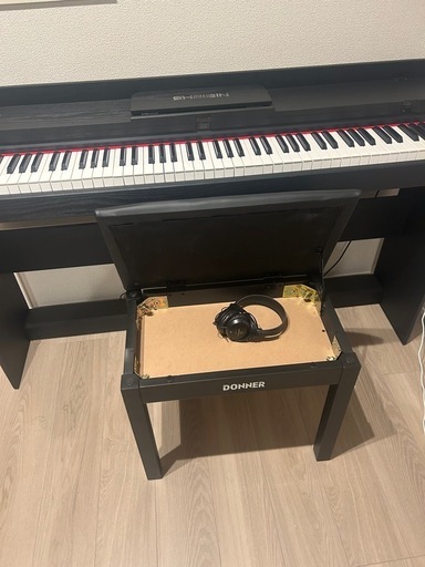 電子ピアノ+ ピアノスツール＋ヘッドセット