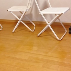 取引中　
IKEA パイプ椅子　2脚