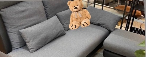 3人掛けソファオットマン付き