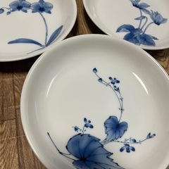 香蘭社🌺染付三花•パスタ皿3枚（新品）決まりました！の画像